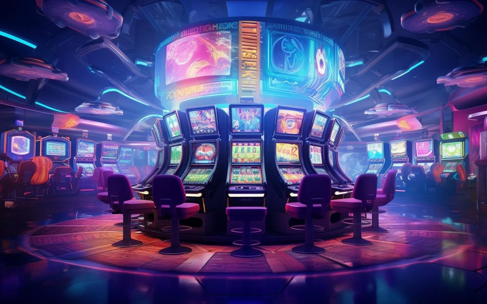 Visual video slot dengan gulungan, efek permainan, dan simbol khusus